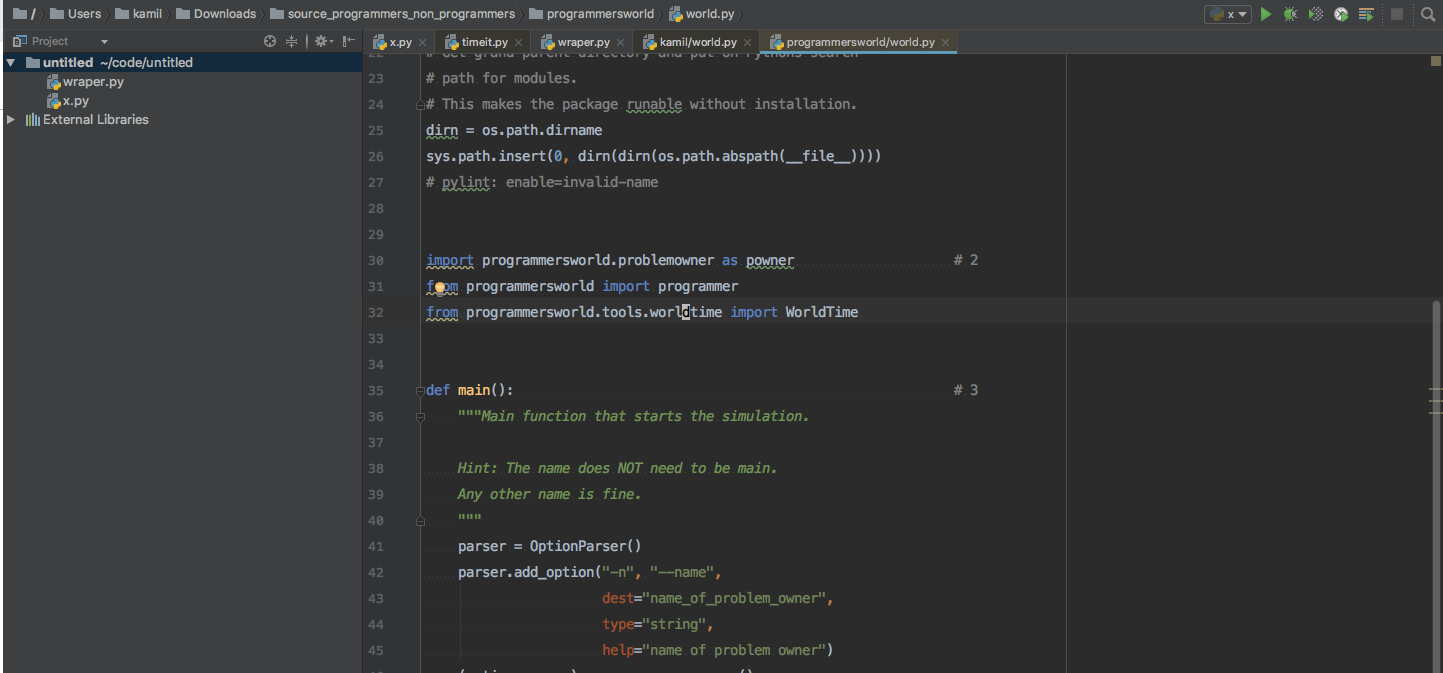 pycharm screenshot